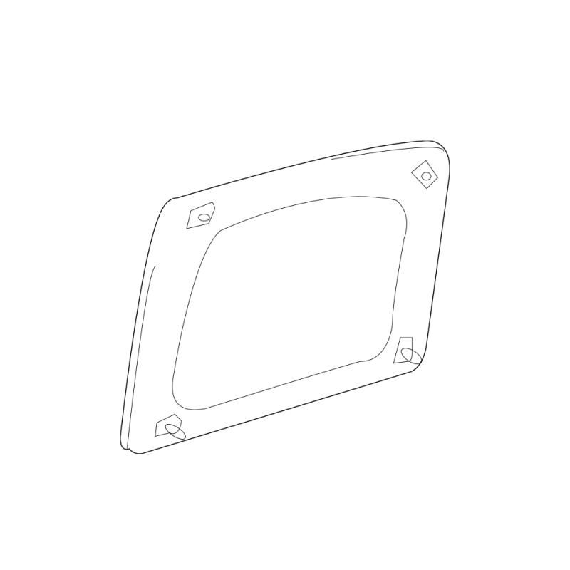 Glass Assembly Rear Door Window Left - 6810435092